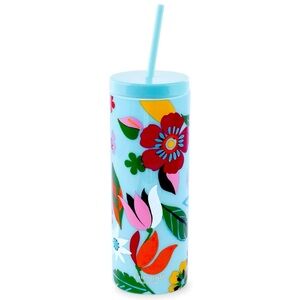 Kate Spade Floral Tumbler with Straw!